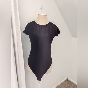 NWT Wishlist Ruffled Rib Bodysuit